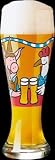 Review Ritzenhoff Tableware  / Weizen Beer Glass, Hen and Sow, Designer Color Enamel w/ Matching Drink Coaster in Gift Box