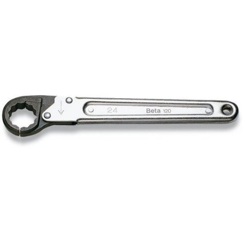 beta 120 10mm ratcheting box end wrench, 12 point, chrome plated