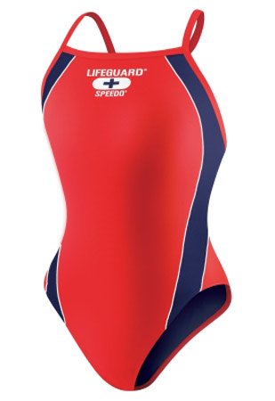 Speedo Lifeguard Axcel Back Female Red/Navy 36