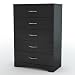 Mondrian 5-Drawer Chest - Black