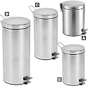 Polder Round Step Can, 1.3 Gallon, Stainless Steel