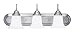 Livex Lighting 1253D-91 Brushed Nickel Eloquence 3 Light 300W Bathroom Light with Med...