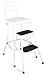 Cosco 11-18WHT Retro Chair/Step Stool, White