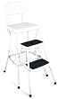 Cosco 11-18WHT Retro Chair/Step Stool, White