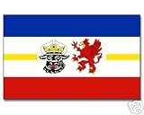 4 Stueck Stockflaggen Mecklenburg-Vorpommern  30*45 cm Fahne Flagge