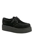 Black Suede Lace Up Creeper Mens Shoe - Mens 7