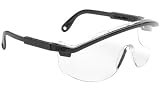 Safety Glasses, black w/ clear lens, case/6, Uvex Astrospec 3000 w/ Anti-Fog