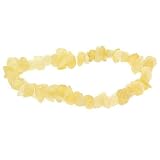  : STERLING SILVER .925 GENUINE ARAGONITE STONE CHIP STRETCH BRACELET