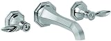 Graff G-1930-LM14-BN Topaz Wallmount Bath Faucet w/Lever Handles Brushed Nickel