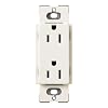 Lutron SCR-15-BI Satin Colors 15A Electrical Socket Duplex Receptacle, Biscuit