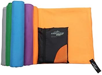 PREMIUM QUALITY-Large 140x70cm Antibacterial Microfiber Sports Travel Towel. Free Carry Bag! Quick Drying, Ultra Compact. Great for Swimming, Yoga, Pilates, Camping, Gym, Beach.