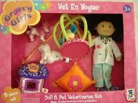 Childrens Toyshop  Toys : Groovy Girls Vet En Vogue: Doll & Pet Veterinrian Set