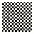 WHITE CARRERA & BLACK MARBLE 5/8" x 5/8" SQUARE MOSAIC MIX