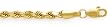 14K Yellow Gold 3.0MM SUPREME VALUE DIAMOND CUT ROPE 24" NECKLACE