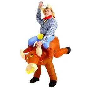 Inflatable Bull Rider Party Suit - Fancy Dress Costume