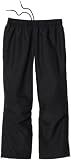 Boys' Scott-Poly Woven Performance Water Resistant Rain Pant (Black, Large)