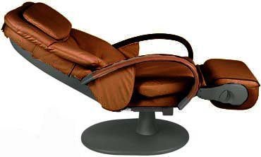 Human Touch Robotic Massage Chair Recliner Brown Easy Care Faux Leather Vinyl HTT-10 / HT-120