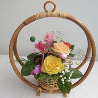 新春アレンジメント　【生花】　「満月」