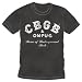 CBGB & OMFUG Classic 70's New York City Music Club Vintage Adult Black T-Shirt