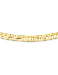14k Yellow Gold 16in 8mm Domed Omega Necklace. Metal Wt- 43.81g
