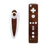 Nintendo Wii Skins Nunchuk - Dark Burlwood