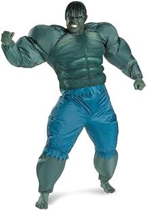 Incredible Hulk Inflatable Costume for Adults (Makeup Not Included) (Colors Darker Than Appear)