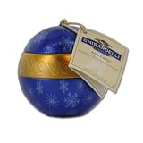 Ghirardelli Chocolate Blue Christmas Ornament Ball Gift Tin with SQUARES Chocolates, 4.25 oz.