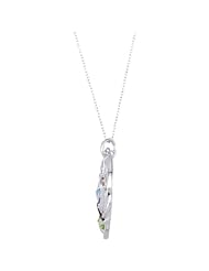Jewelry Locker Multi-gemstone Sterling Silver Pendant Necklace
