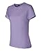 Hanes Ladies' 4.5 oz., 100% Ringspun Cotton nano-T T-Shirt M LAVENDER