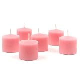 10 Hour Votive Candles Pink Gardenia Scented Set of 72 by Quick Candles