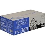 Grizim Supply Compatible Brother TN360 Toner Cartridge for use with Brother DCP-7030, DCP-7040, HL-2140, HL-2150N, HL-2170W, MFC-7320, MFC-7440N and MFC7840W Laser Printers