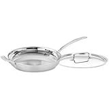 Cuisinart MCP22-30HCN Multi TriPly Skillet with Helper and Cover, 12-Inch
