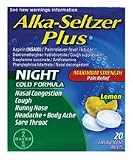 Alka-Seltzer Plus Night Time Cold Lemon -- 20 Effervescent Tablets