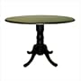 Carolina Cottage 42-Inch Round Drop Leaf Table
