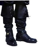 ADULT Prestige Deluxe Vinyl Boot TOPS - For Pirate Costumes, Renaissance Costumes and More!