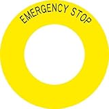 IM ボタンラベルEMERGENCY STOPφ56 AB602