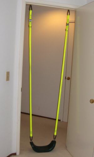 WOSS Gear Pink Swing Strap pair for Door Anchor, 8ft Ceiling Anchor or Outdoor Play Structure, Made in USA