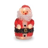 Sisal Santa Clause with Clear Lights - 18 Inch
