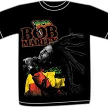 Marley,Bob Perform - Black T-Shirt TSHIRT