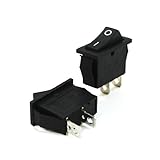 uxcell ロッカースイッチ　スナップイン　ボート　On-Off I/O 2ポジション SPST 15A/30A 250V　2個入り