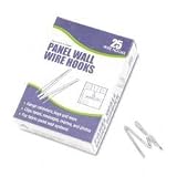 Advantus Panel Wall Wire Hooks, Silver, 25 Hooks per Pack (75370)