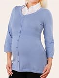 Motherhood Maternity: 3/4 Sleeve Mock Layer Maternity Sweater