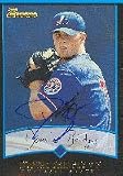 Donnie Bridges, Montreal Expos, 2001 Bowman Autographed Card