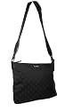 Gucci 190628 F8610 Black Canvas Messanger Bag