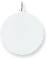Sterling Silver Engraveable Round Disc Charm