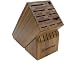 Kitchen & Housewares : Wüsthof 17-Slot Bamboo Knife Storage Block