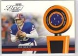 2002 Playoff Piece of the Game Materials #29 Jim Kelly - Buffalo Bills (Piece of Authentic Game-Worn Jersey) (Football Cards)