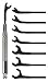 Moody Wrench Set, Open End, Metric, w/Handle, Tube, 9 Pc