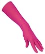 Fashionable Fuchsia Elbow Length Form Fitting Garden Gloves (medium size)