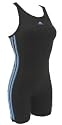 Adidas Women's 3 Stripe Black Unitard Size 8